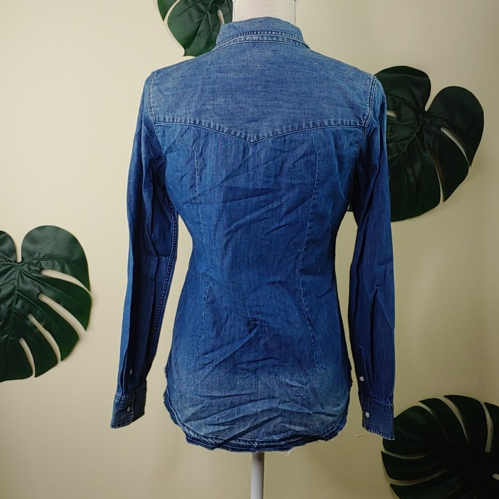 Ae Slim Fit Button Down Distressed - image 3